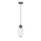 Z-Lite Arden Pendant, 1-Light, 4.5 In.W x 12 In.H, Matte Black/Clear 651P-MB - alternate 1